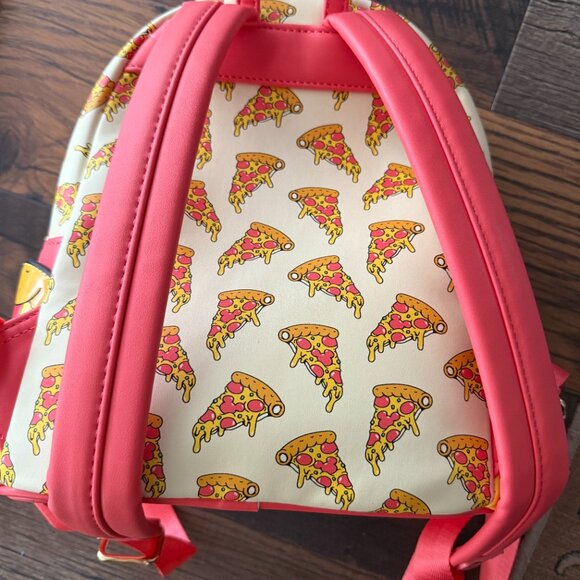 Disney Parks Loungefly Pizza Backpack – Mickey Pepperoni Slice – Rare & Adorable - Picture 2 of 6